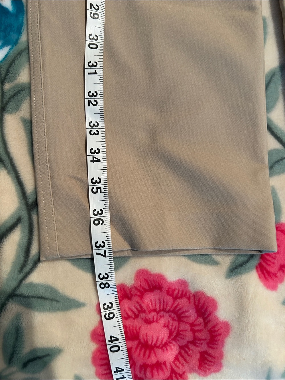 Van Heusen and Rachel Zoe Women's Peach and Tan Trousers - Picture 9 of 10
